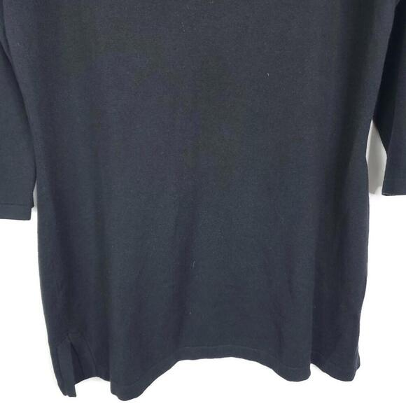 J McLaughlin Top Womens Large Julie Jeweled Beaded Y Neck New 3/4 Sleeves - Picture 4 of 11